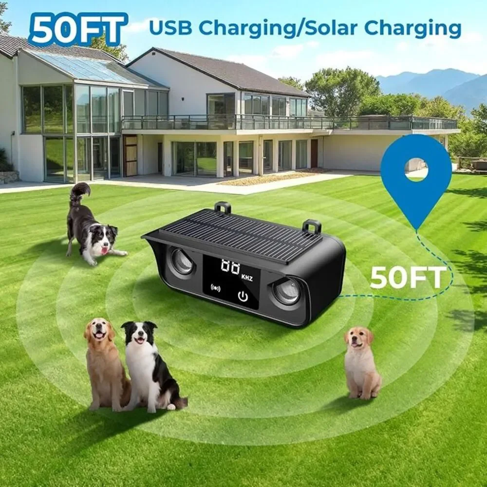 Anti Barking Device, Solar Ultrasonic Bark Control
